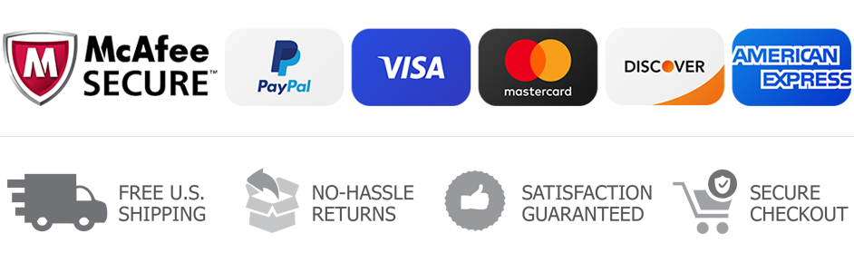 GUARANTEED SAFE & SECURE CHECKOUT