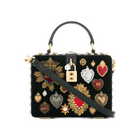 Heart-Embellished Box Bag