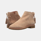 Size Zip Plain Toe Suede Boot